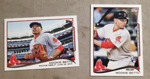Mookie Betts 2014 Topps Update #US26  and #301 Rookie Debut RC