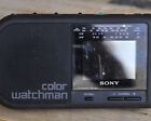 Sony Color Watchman LCD Color TV & Radio FDL-380 FOR PARTS OR REPAIR