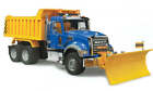 Bruder #02825 MACK Granite Dump Truck with Snow Plow Blade - New Factory Sealed