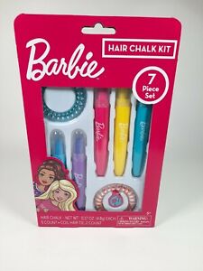 Barbie Hair Chalk Kit 7 Piece Set Five Different Hair Chalks Coil Hair Tie gift