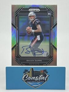BAILEY ZAPPE 2022 Panini Prizm Silver Rookie Card Auto #305 (Top Back Issue)