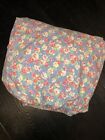 Vintage Ralph Lauren Queen Fitted Sheet Hope Dusty Blue Floral