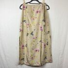 Y2K The Limited 100% Silk Wrap Maxi Skirt Women 6 Floral Neutral Cottage 00s 90s