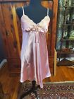 Vintage Pink Silky Mid Length Gown/Lingerie Size XL