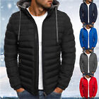 Men's Autumn And Winter Jacket Coats Leisure Plus Size Hat Zip Pocket