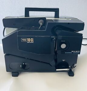 Vintage  ELMO 16-CL Optical 16MM Channel Loading Sound Projector Works Untested