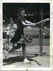 1942 Press Photo Tennis Champ Alice Marble Trying Her Hand at Baseball in NY