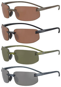 Serengeti Lupton Small Polarized Men's Rimless Wrap Sunglasses - SS55200 - Italy