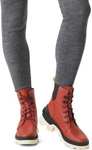 Sorel Women's Brex Lace Waterproof Boots Warp Red-NIB Size 7-11