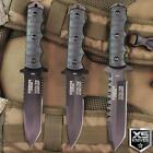 Black TACTICAL Combat MILITARY Survival BOWIE Fixed Blade Knives FULL TANG Knife