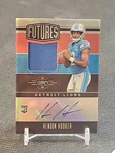 New Listing2023 Legacy Hendon Hooker Futures Rookie Patch Auto RPA  /249 RC Detroit Lions