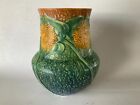 Vintage ROSEVILLE Pottery  SUNFLOWER Vase 490-8 Exc Mold Color