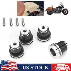 Saddlebags Backrest Sissy Bar Mounting Spools Kit For Indian Scout Sixty ABS (For: Indian Scout Bobber)