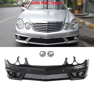 Front Bumper Body kit W/ PDC E63 AMG Style For 2007-2009 Mercedes W211 E-Class