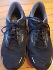 Brooks Men's Black Ghost 14 Cushioned Running Athletic Shoes Size 10.5 Wide (2E)