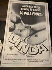 LINDA RARE X-RATED ADULT ONE SHEET