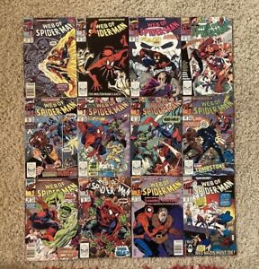 Web of Spider-Man 61-72 COMPLETE RUN VF LOT - Includes 1ST APP Spider-Hulk KEY!