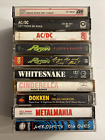 Classic Hard Rock Cassette Lot AC/DC Poison Whitesnake Metalmania Cinderella