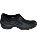 Womens Merrell Black Spire Stretch QForm Slip On Leather Shoes Sz 8 Air Cushion