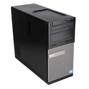 Dell i5 Desktop Computer PC Tower 8GB RAM 256GB SSD Windows 10 Wi-Fi DVD/RW
