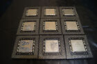 Lot of 9 Intel Early Black Fiber CPUs for Scrap Gold Recovery Fast Shipping !!!!