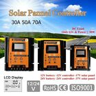 12/24V 30/50/70A MPPT Solar Charge Controller Panel Battery Regulator Dual USB