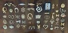 Huge Lot Of Vintage To Modern Gold Tone Pin Brooch Collection Some Signed