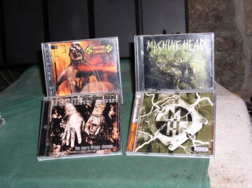 LOT OF 4 MACHINE HEAD CDS~~ SUPERCHARGER, BURN MY EYES+ 2 (Vgd-Ex)
