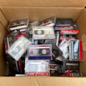 Lot of 50 Pre Recorded Audio Cassette Tapes Sold as Blanks Radio Talk Show