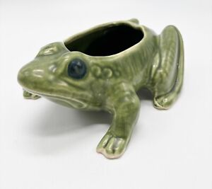Vintage Frog Pottery Planter 7