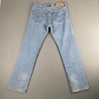 Vintage Levis 501 Jeans Mens 32x32 (Fits 30x31) Light Wash Button Fly Made in UK