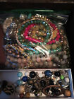 Costume Jewelry Lot  Unsigned Vintage  Mixed With jewelry box