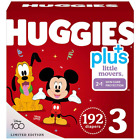 Huggies Plus Diapers Size 3: 16-28lbs, 192ct - Free Shipping - New!