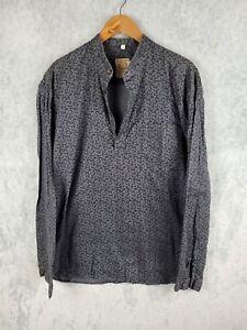 Wah Maker Shirt Mens XL Gray Paisley Pullover Western Frontier Made In USA