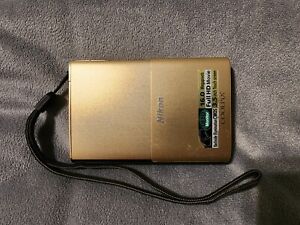New Listing NIKON COOLPIX S100 Gold 16.0 MP 5x Optical Zoom Digital Camera With SD card