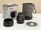Canon 85mm f/1.2 L II USM EF Camera Mount Lens with Caps and Case