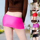 Sexy Women Shiny Micro Mini Skirt Short Bodycon Skirt Package Hip Skirt Clubwear