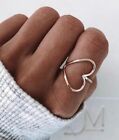 Unique Heart Ring 925 Sterling Silver Handmade Women Jewelry Gift For Her AM-231