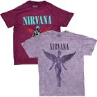 Nirvana Official Merchdise Utero Angel Distressed Vintage Acid Wash Tee T-Shirt
