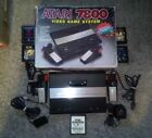 Atari 7800 Console in Original Box + 5 Games All Tested and Working See Pics