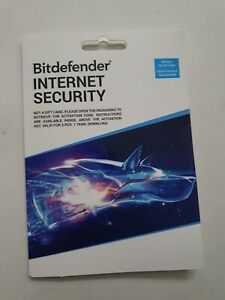 BITDEFENDER INTERNET SECURITY - 3 PC FOR 1 YEAR -DOWNLOAD- CARD BY POST
