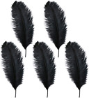 10-12 Inches Black Ostrich Feather,Large Natural Ostrich,Plumas Para Decoracione