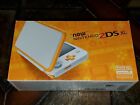 New Nintendo 2DS XL White/Orange w/ Box, 4 GB SD card, charger, AR cards & games