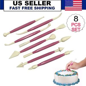 NEW 8pcs Clay Sculpting Set Wax Carving Pottery Tools Shapers Polymer Modeling