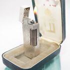 Rare Dunhill Lighter  Silver Wood Grain Pattern-Ultrasonically cleaned