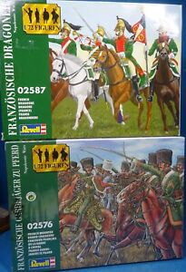 Revell figures1/72  #02576/87 French cavalry  plastic 52 figs 1993 MIB oop