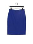 Alexander McQueen Women's Midi Skirt UK 16 Blue Other with Rayon, Silk A-Line