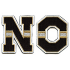 City Of New Orleans NO Letters Black Gold Football Jersey Parody Embroidered Iro