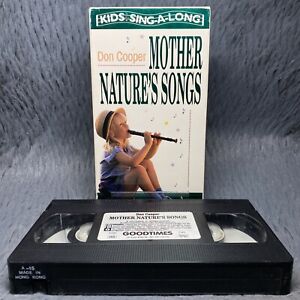Don Cooper Mother Nature's Songs Kids Sing Along VHS Tape 1993 Children’s Music