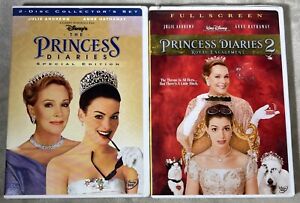 Princess Diaries 1 & 2 Disney DVD Lot Of 2 DVDs Royal Engagement Anne Hathaway